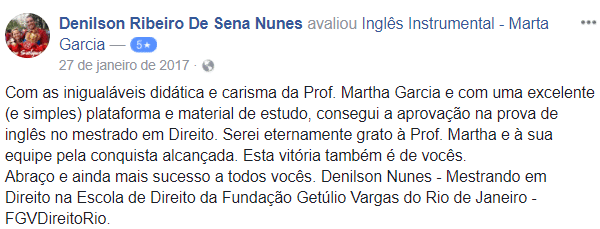 Denilson Ribeiro Mestrado FGV Rio