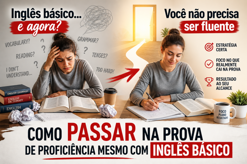 Inglês básico para prova de proficiência de mestrado