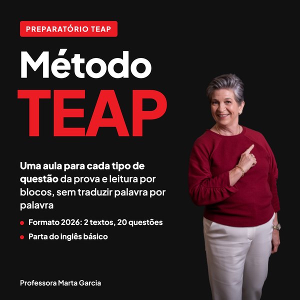 Método TEAP, preparatório da Professora Marta Garcia